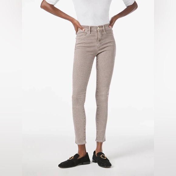 FRAME Pants Women’s 27 Houndstooth Le High Skinny Pant - Picture 1 of 11